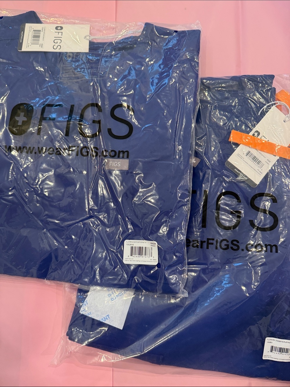 Figs Women set in XxS/XS deep royal blue